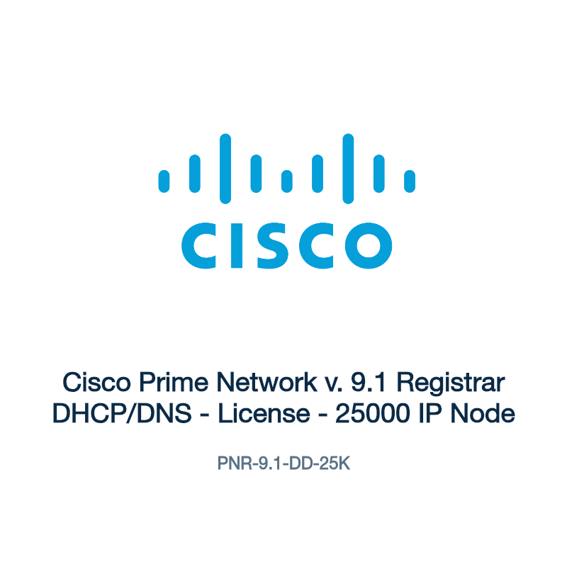 PNR-9.1-DD-25K: Cisco Prime Network v. 9.1 Registrar DHCP/DNS