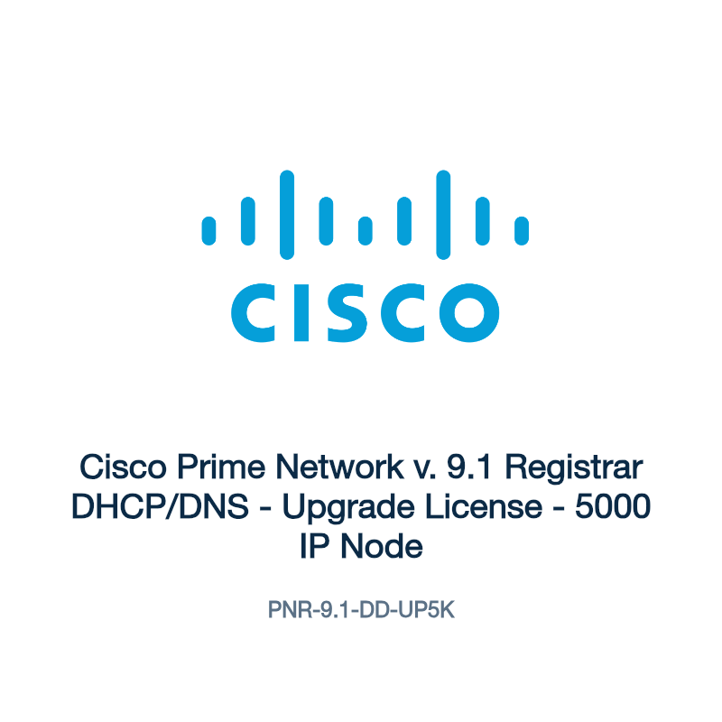 PNR-9.1-DD-UP5K: Cisco Prime Network v. 9.1 Registrar DHCP/DNS