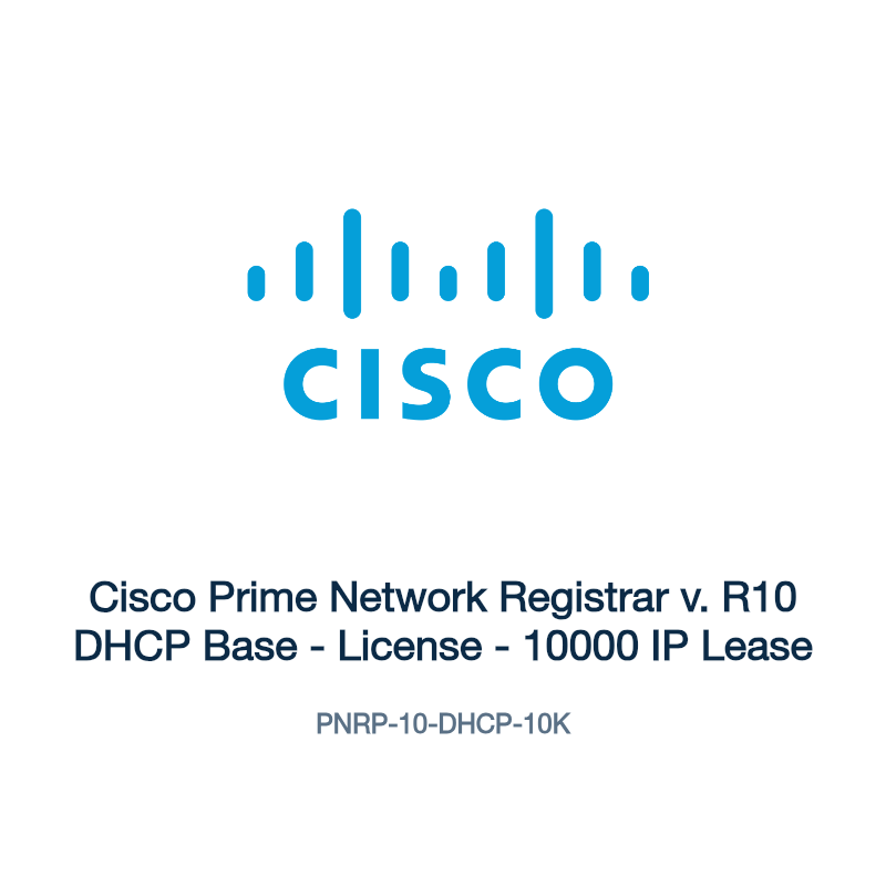 PNRP-10-DHCP-10K: Cisco Prime Network Registrar v. R10 DHCP Base