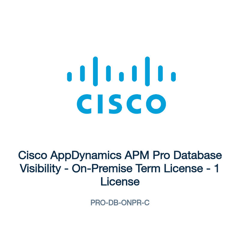 PRO-DB-ONPR-C: Cisco AppDynamics APM Pro Database Visibility