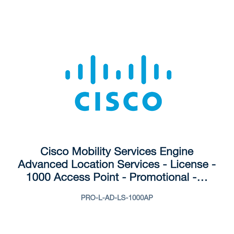 PRO-L-AD-LS-1000AP: Cisco Mobility Services Engine Advanced Location Services