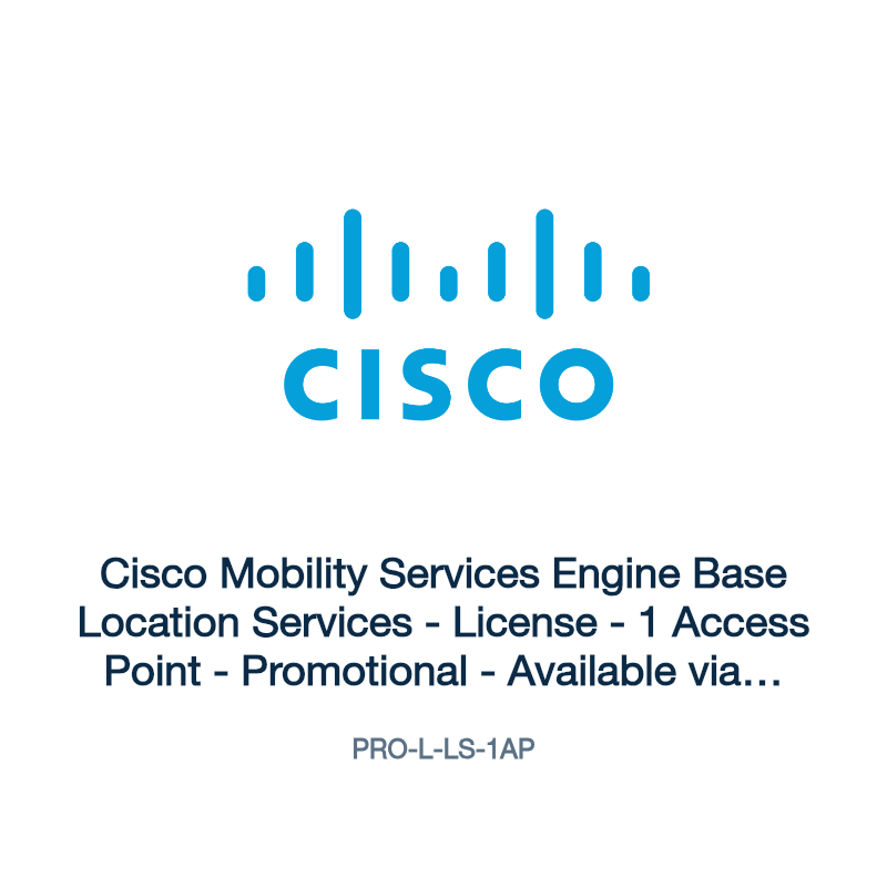 PRO-L-LS-1AP: Cisco Mobility Services Engine Base Location Services