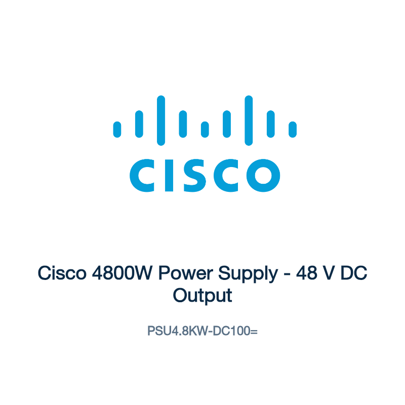 PSU4.8KW-DC100=: Cisco 4800W Power Supply