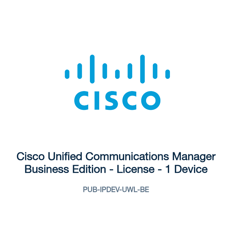 PUB-IPDEV-UWL-BE: Cisco Unified Communications Manager Business Edition
