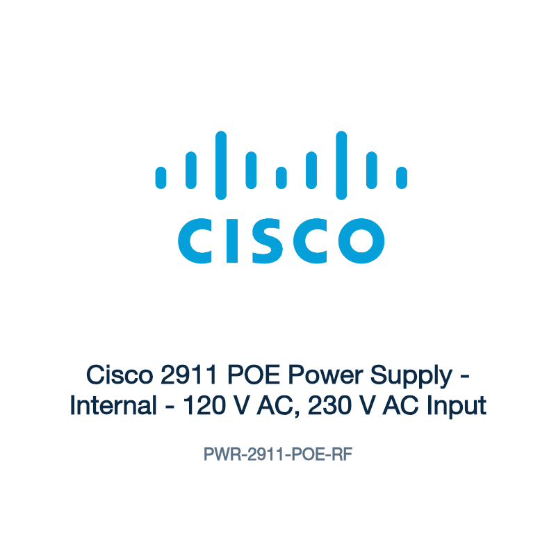 PWR-2911-POE-RF: Cisco 2911 POE Power Supply