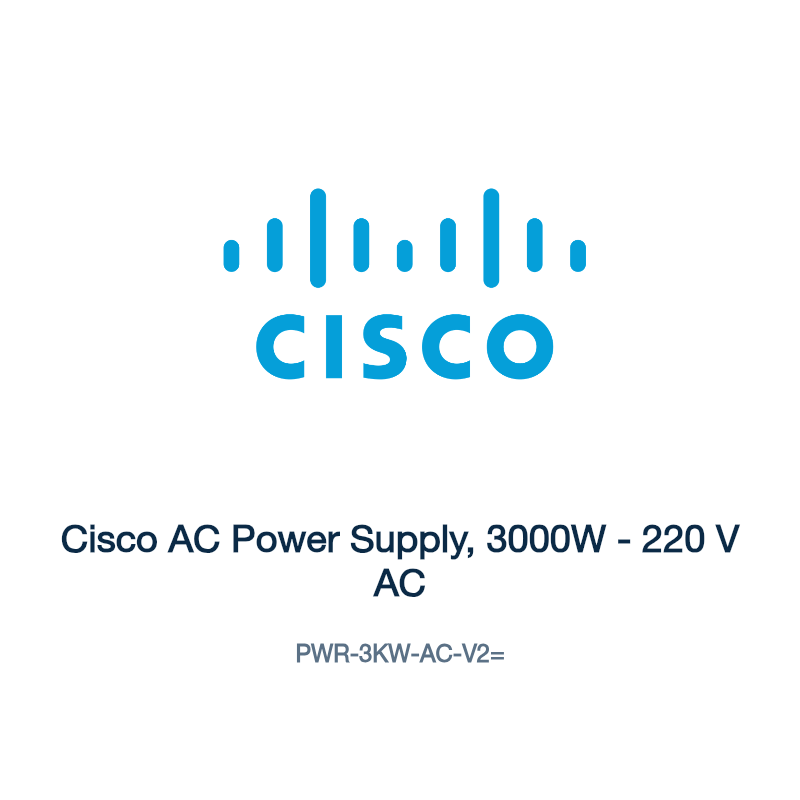 PWR-3KW-AC-V2=: Cisco AC Power Supply, 3000W