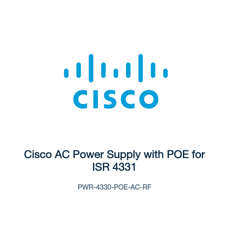 PWR-4330-POE-AC-RF: Cisco AC Power Supply with POE for ISR 4331