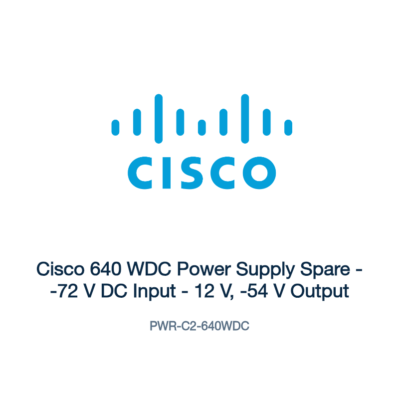 PWR-C2-640WDC: Cisco 640 WDC Power Supply Spare
