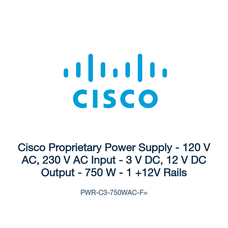 PWR-C3-750WAC-F=: Cisco Proprietary Power Supply