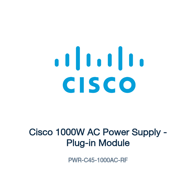 PWR-C45-1000AC-RF: Cisco 1000W AC Power Supply