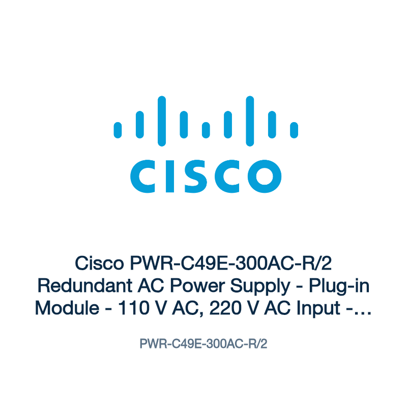 PWR-C49E-300AC-R/2: Cisco PWR-C49E-300AC-R/2 Redundant AC Power Supply
