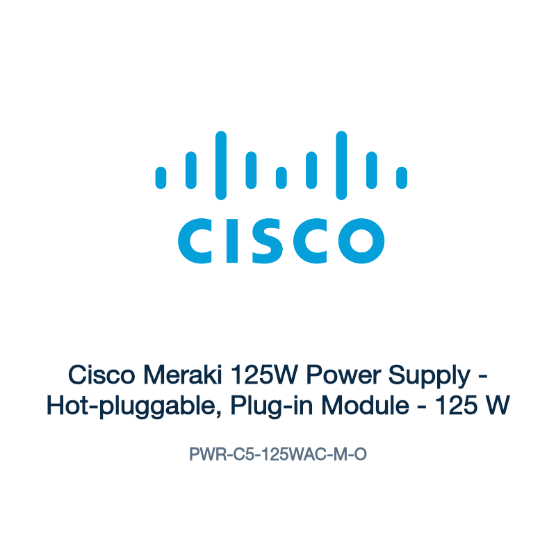 PWR-C5-125WAC-M-O: Cisco Meraki 125W Power Supply