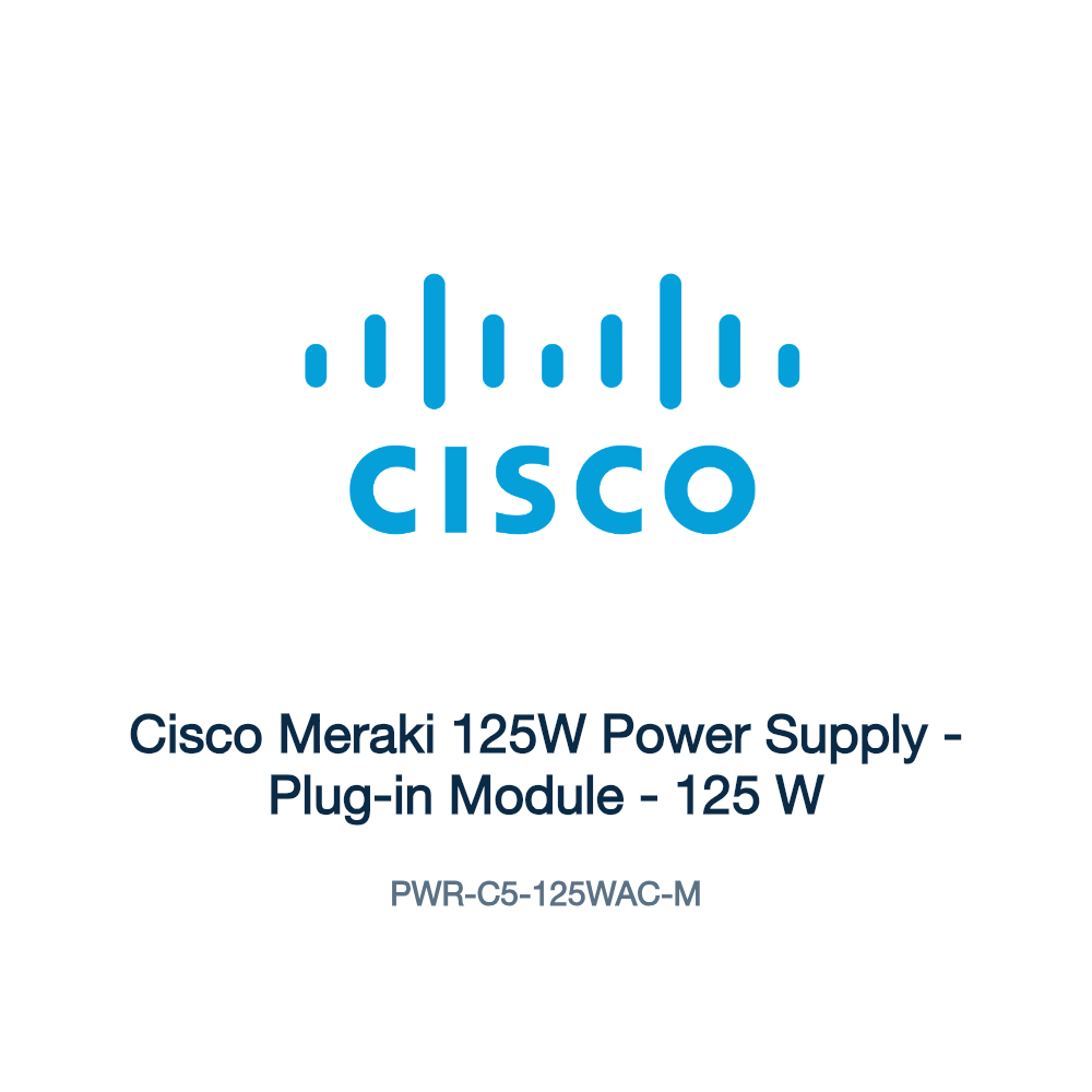 PWR-C5-125WAC-M: Cisco Meraki 125W Power Supply