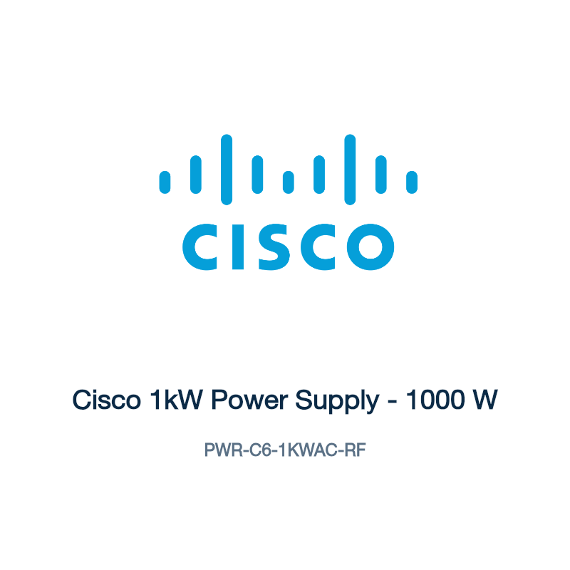PWR-C6-1KWAC-RF: Cisco 1kW Power Supply