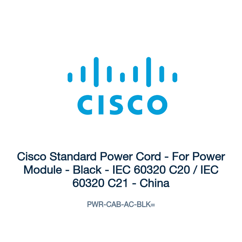 PWR-CAB-AC-BLK=: Cisco Standard Power Cord