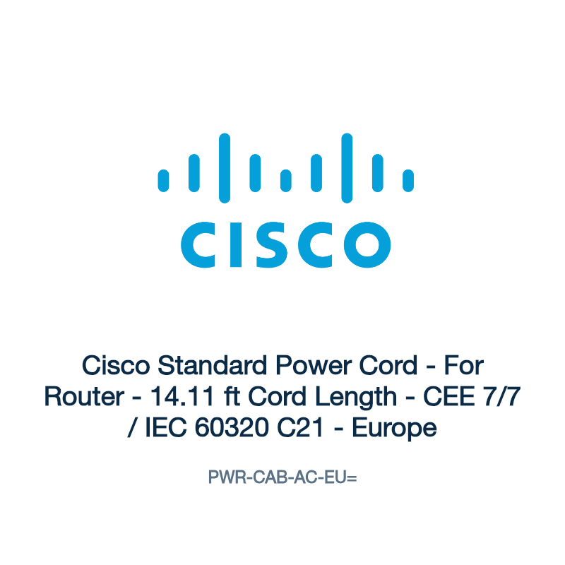 PWR-CAB-AC-EU=: Cisco Standard Power Cord