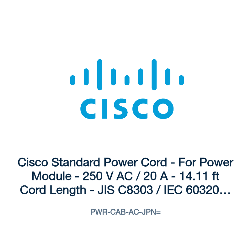 PWR-CAB-AC-JPN=: Cisco Standard Power Cord