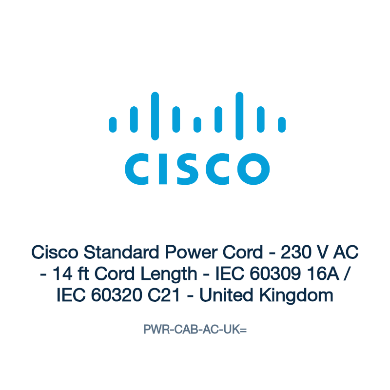 PWR-CAB-AC-UK=: Cisco Standard Power Cord