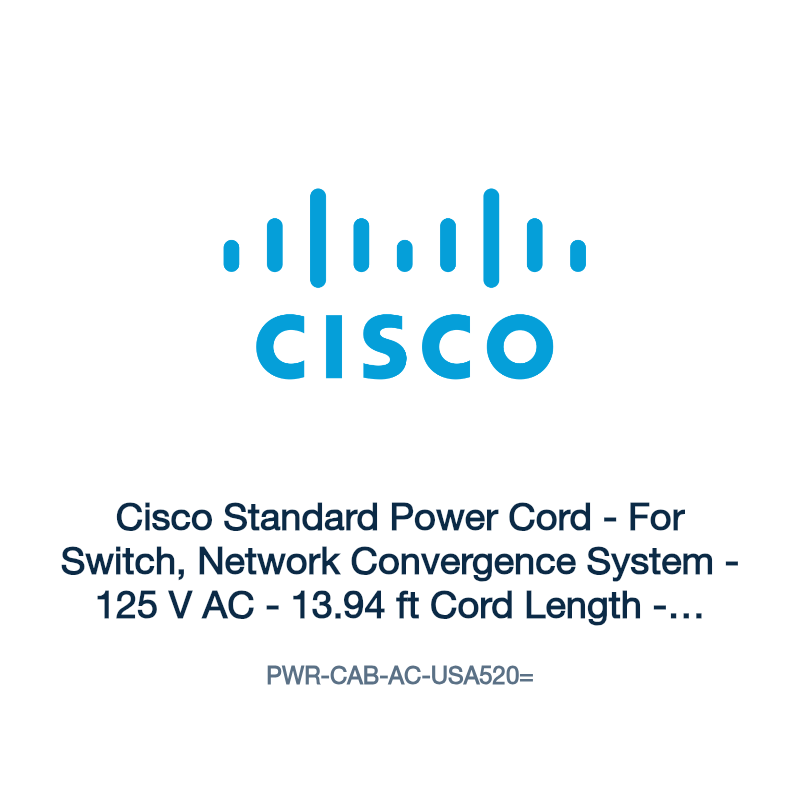 PWR-CAB-AC-USA520=: Cisco Standard Power Cord
