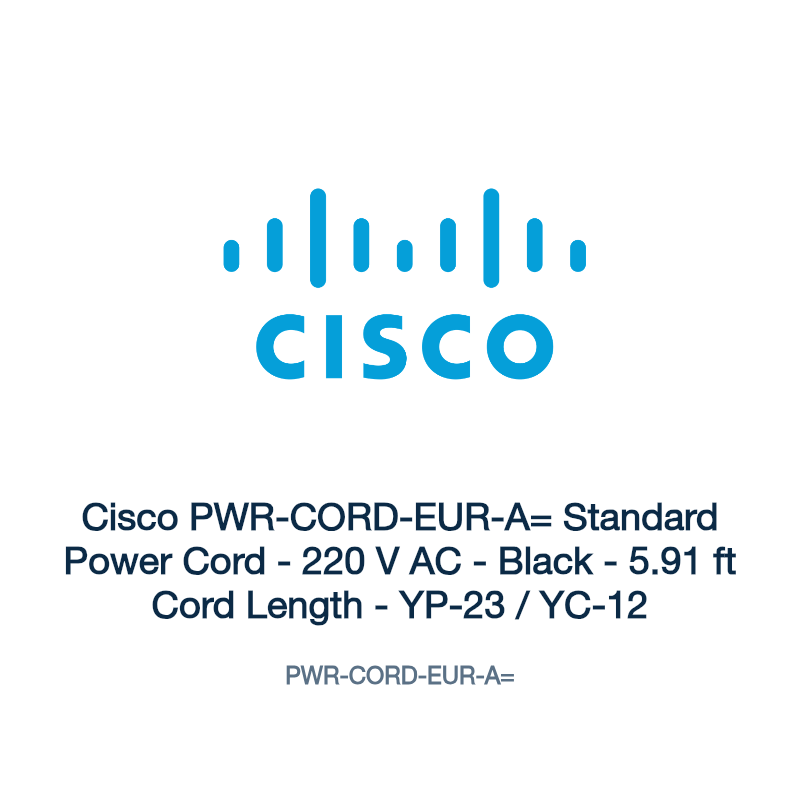 PWR-CORD-EUR-A=: Cisco PWR-CORD-EUR-A= Standard Power Cord