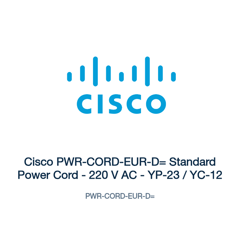 PWR-CORD-EUR-D=: Cisco PWR-CORD-EUR-D= Standard Power Cord