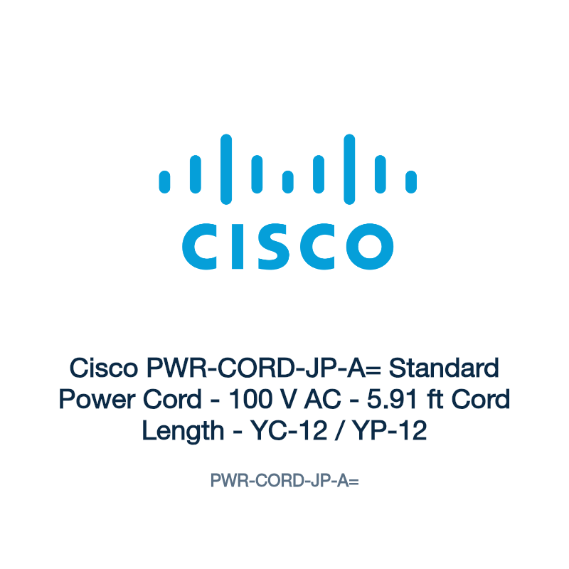 PWR-CORD-JP-A=: Cisco PWR-CORD-JP-A= Standard Power Cord