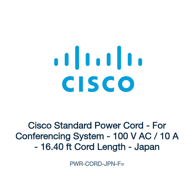PWR-CORD-JPN-F=: Cisco Standard Power Cord