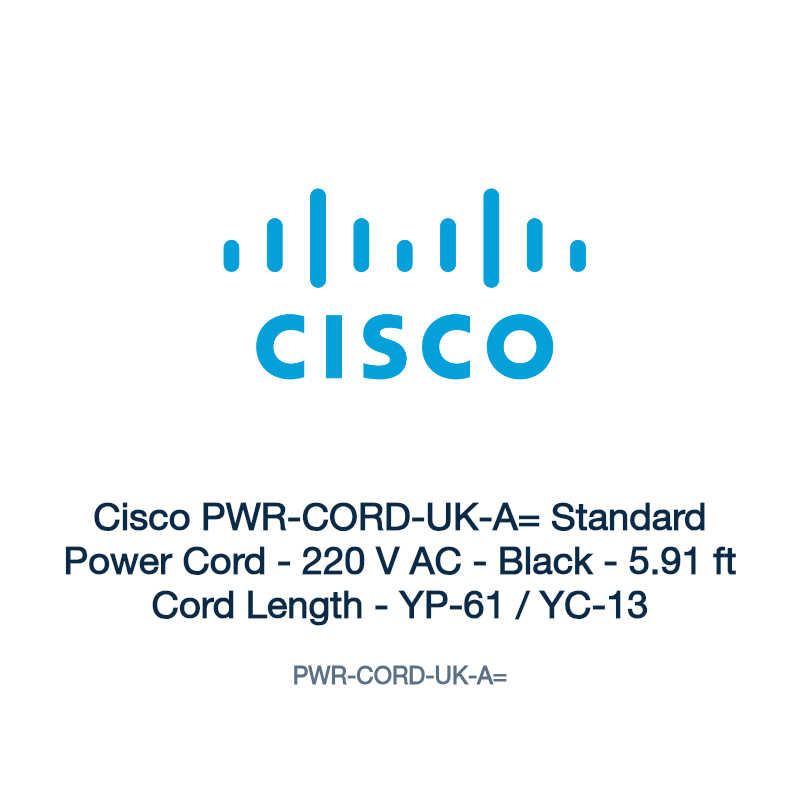 PWR-CORD-UK-A=: Cisco PWR-CORD-UK-A= Standard Power Cord