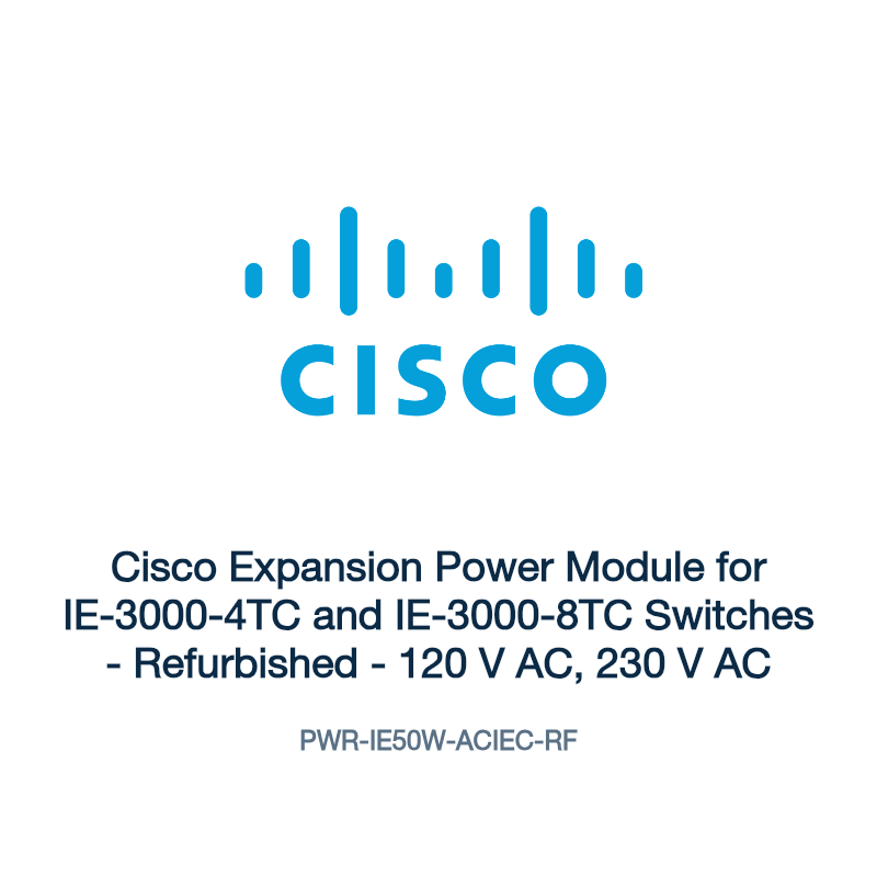 PWR-IE50W-ACIEC-RF: Cisco Expansion Power Module for IE-3000-4TC and IE-3000-8TC Switches