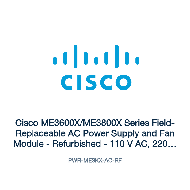 PWR-ME3KX-AC-RF: Cisco ME3600X/ME3800X Series Field- Replaceable AC Power Supply and