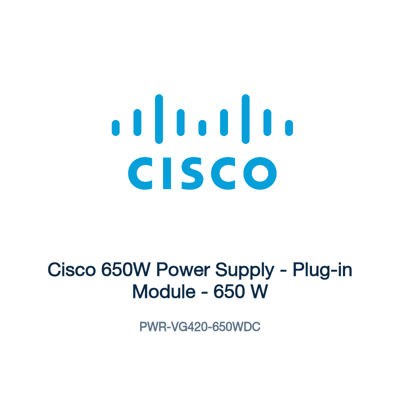 PWR-VG420-650WDC: Cisco 650W Power Supply