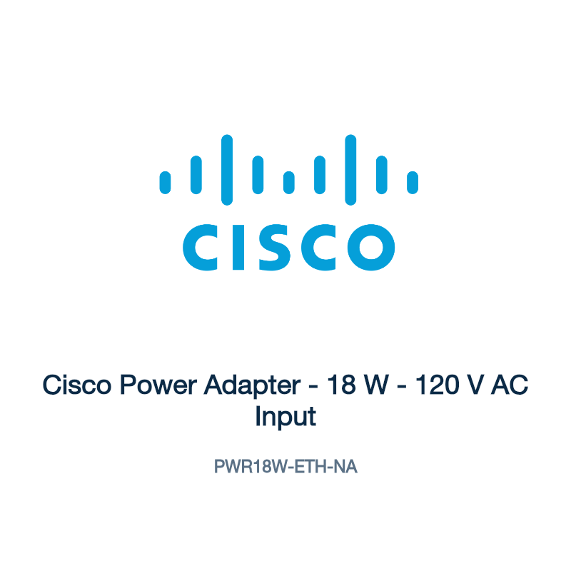 PWR18W-ETH-NA: Cisco Power Adapter