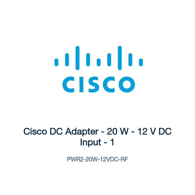 PWR2-20W-12VDC-RF: Cisco DC Adapter