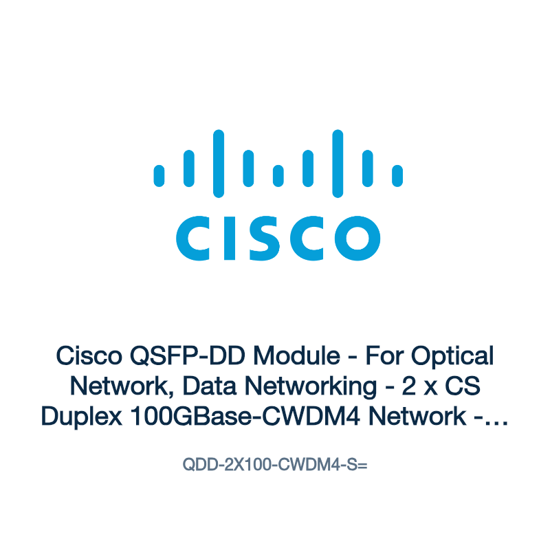 QDD-2X100-CWDM4-S=: Cisco QSFP-DD Module