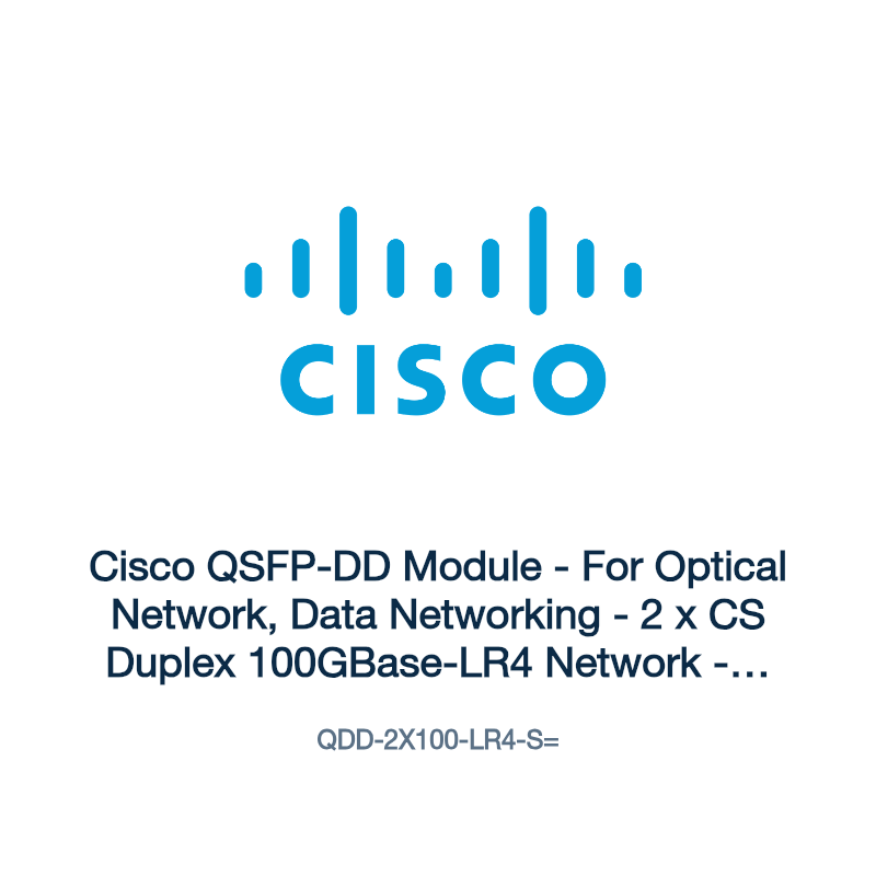 QDD-2X100-LR4-S=: Cisco QSFP-DD Module