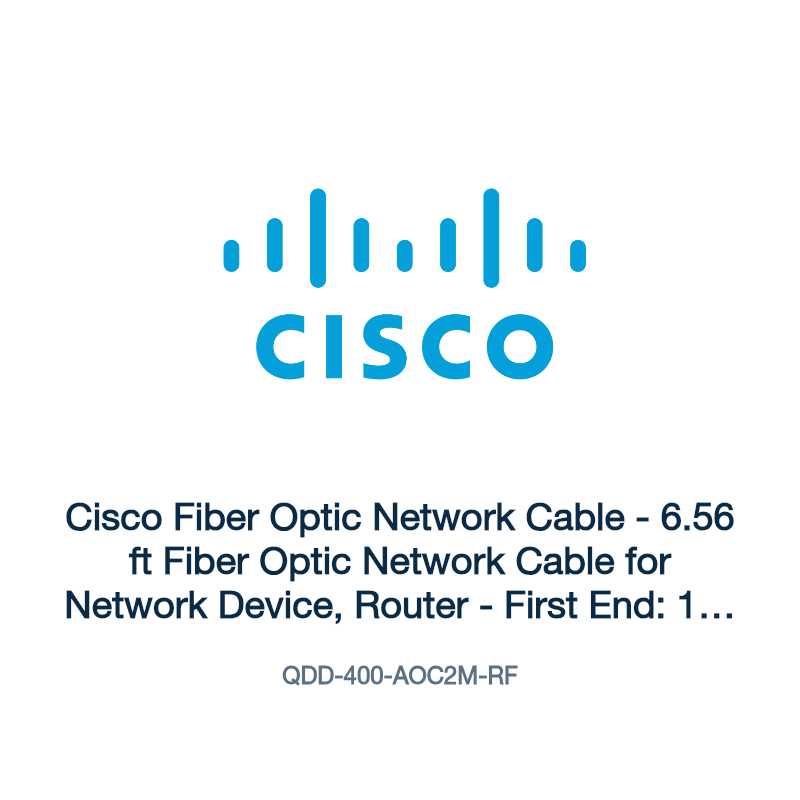 QDD-400-AOC2M-RF: Cisco Fiber Optic Network Cable
