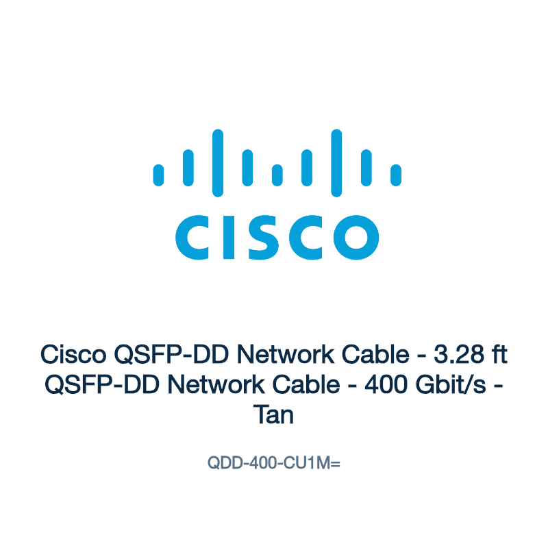 QDD-400-CU1M=: Cisco QSFP-DD Network Cable