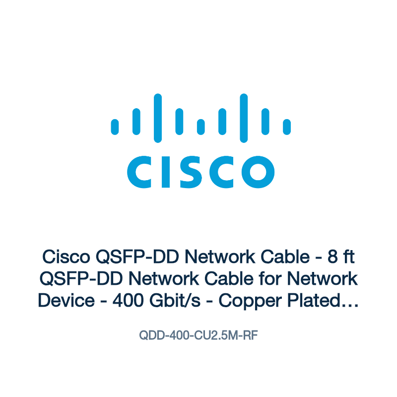QDD-400-CU2.5M-RF: Cisco QSFP-DD Network Cable