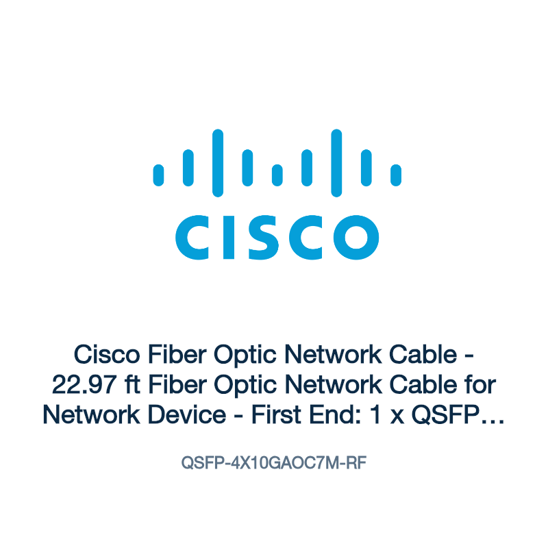 QSFP-4X10GAOC7M-RF: Cisco Fiber Optic Network Cable