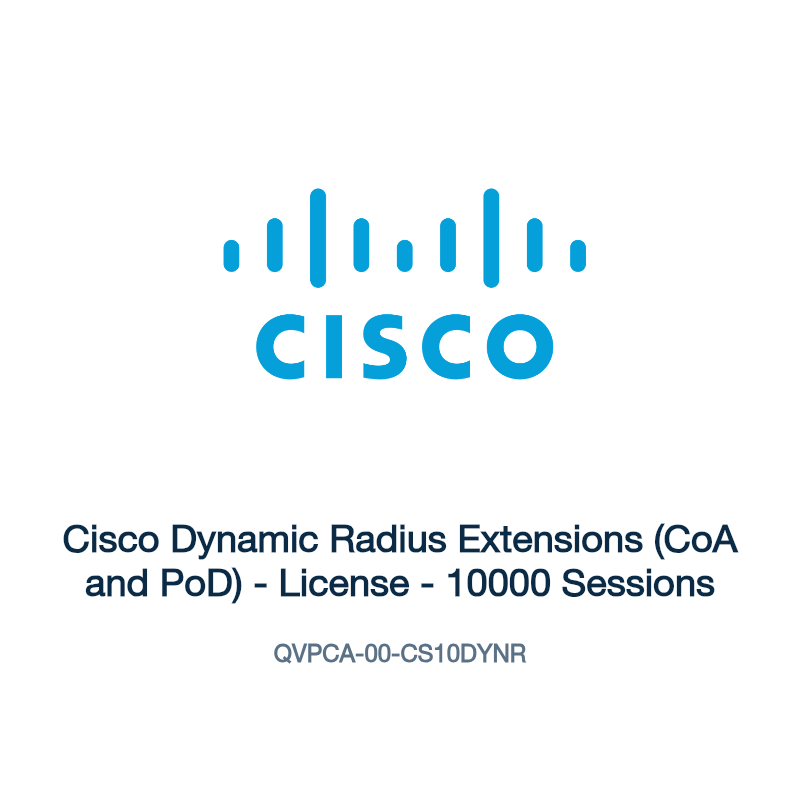 QVPCA-00-CS10DYNR: Cisco Dynamic Radius Extensions (CoA and PoD)