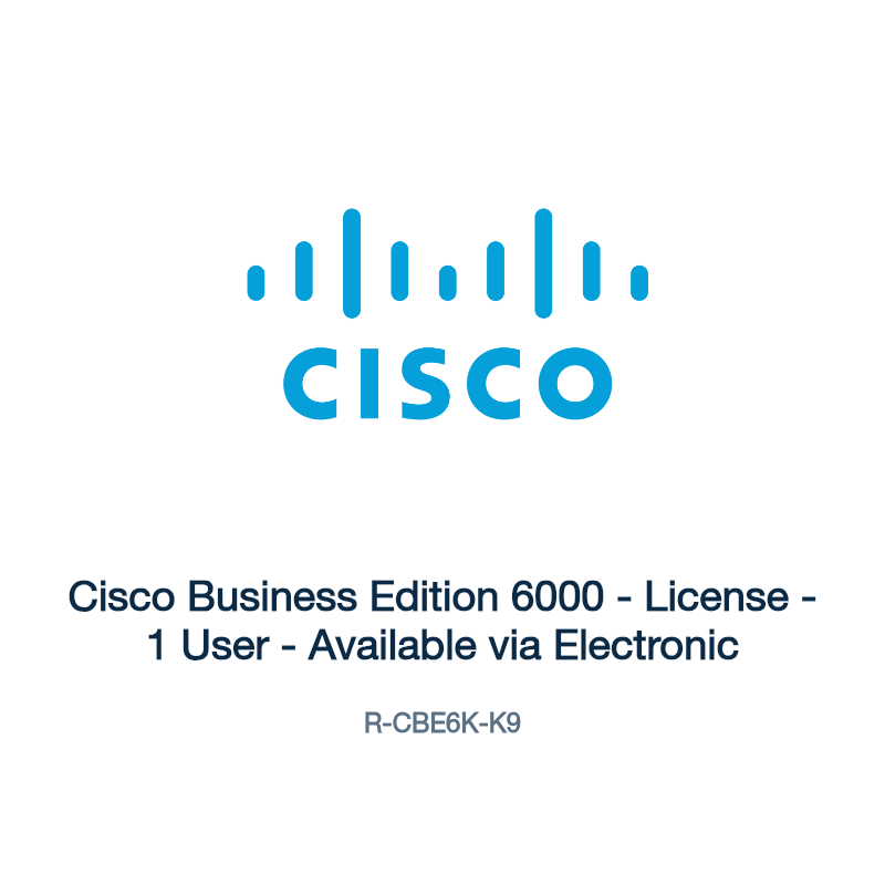 R-CBE6K-K9: Cisco Business Edition 6000