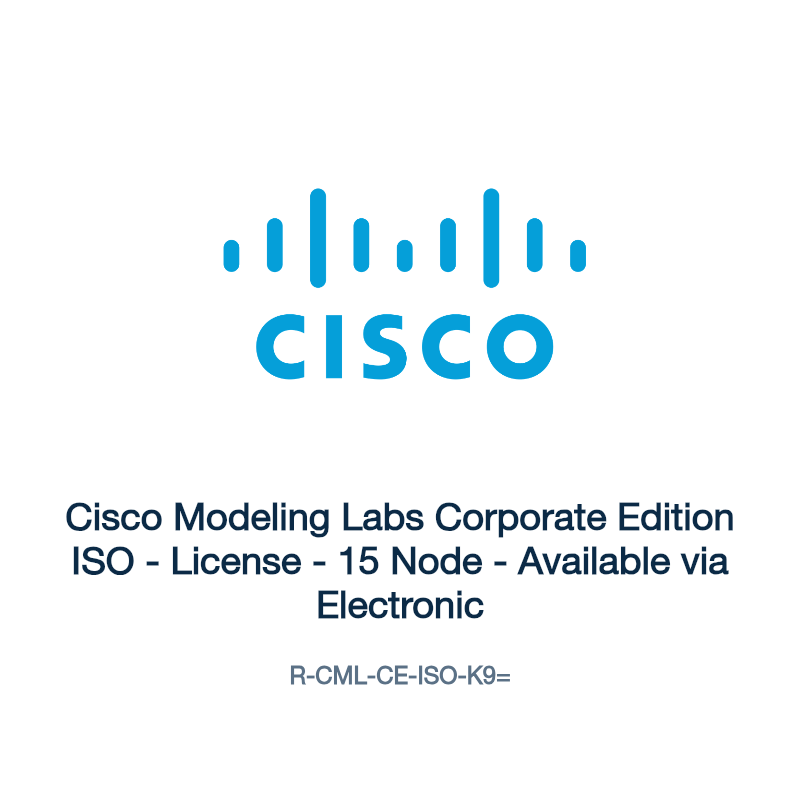 R-CML-CE-ISO-K9=: Cisco Modeling Labs Corporate Edition ISO