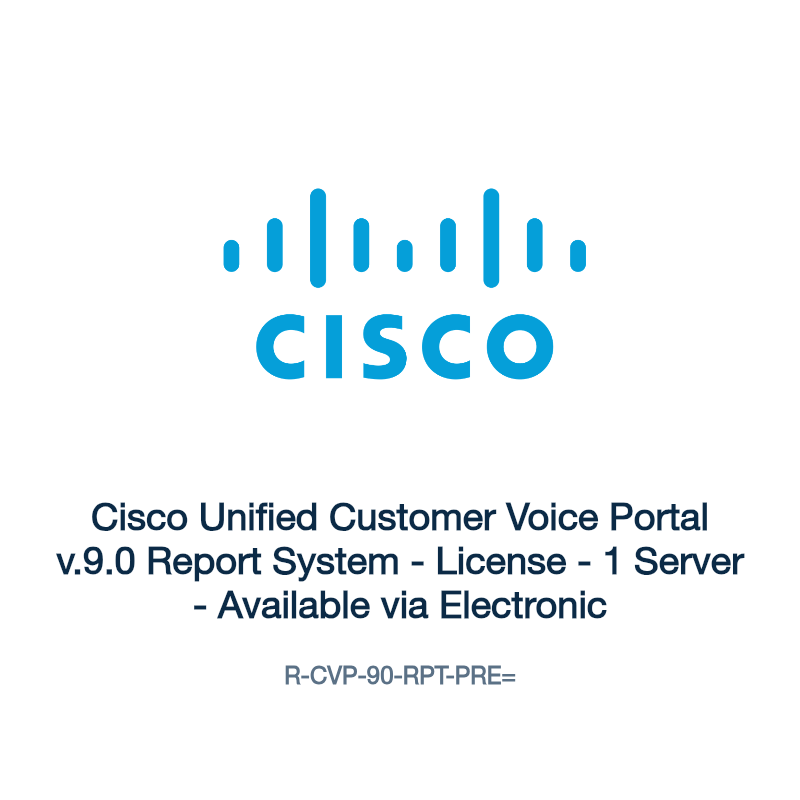 R-CVP-90-RPT-PRE=: Cisco Unified Customer Voice Portal v.9.0 Report System
