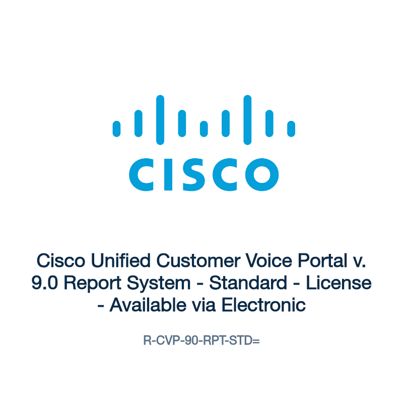 R-CVP-90-RPT-STD=: Cisco Unified Customer Voice Portal v. 9.0 Report System