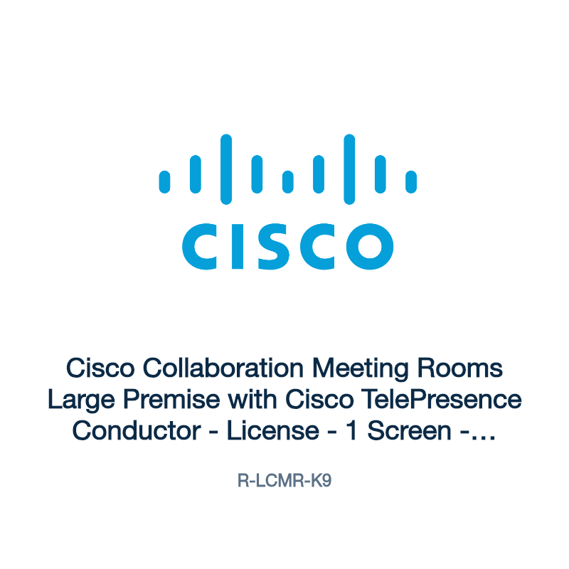 R-LCMR-K9: Cisco Collaboration Meeting Rooms Large Premise with Cisco