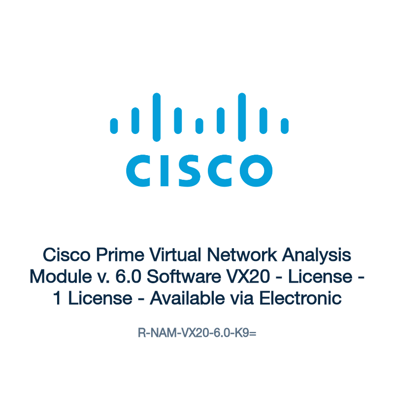 R-NAM-VX20-6.0-K9=: Cisco Prime Virtual Network Analysis Module v. 6.0 Software VX20