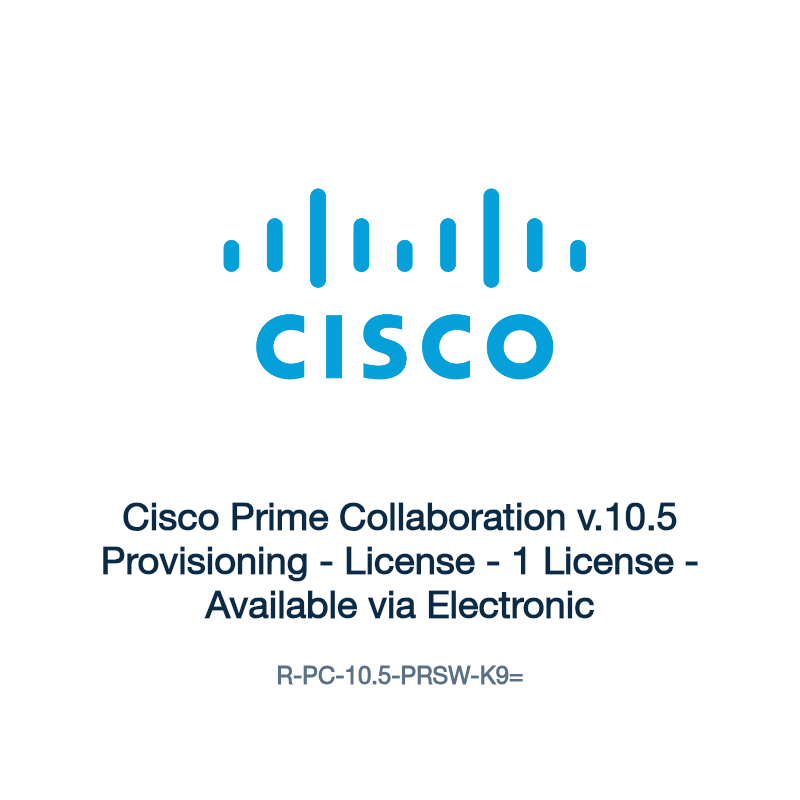 R-PC-10.5-PRSW-K9=: Cisco Prime Collaboration v.10.5 Provisioning