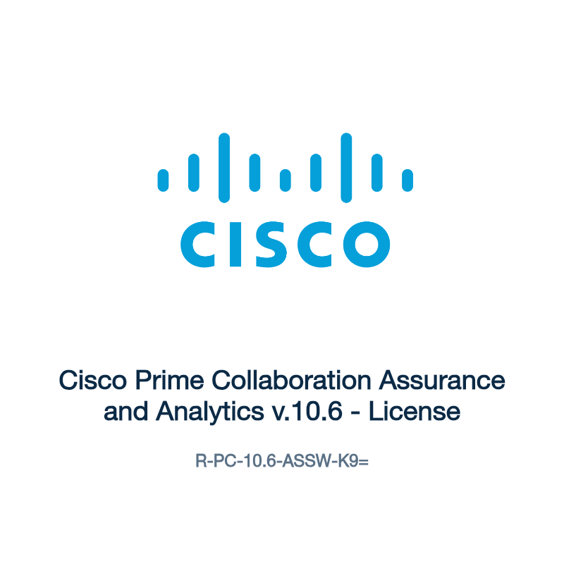 R-PC-10.6-ASSW-K9=: Cisco Prime Collaboration Assurance and Analytics v.10.6