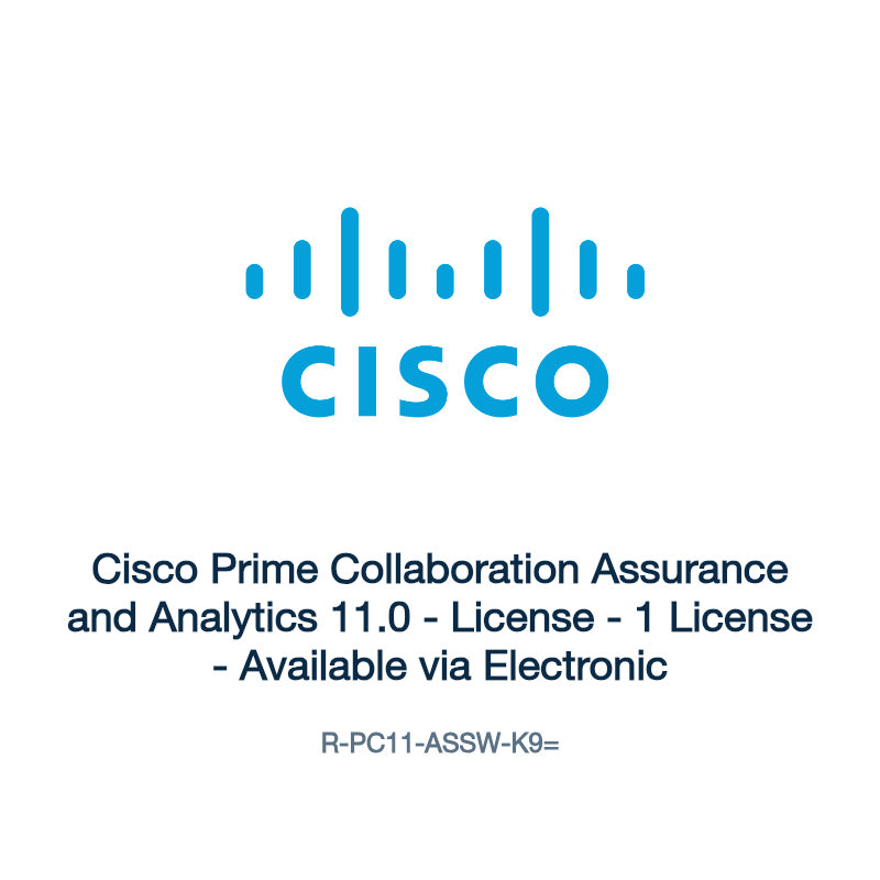 R-PC11-ASSW-K9=: Cisco Prime Collaboration Assurance and Analytics 11.0