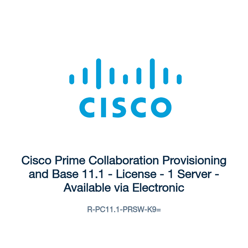R-PC11.1-PRSW-K9=: Cisco Prime Collaboration Provisioning and Base 11.1